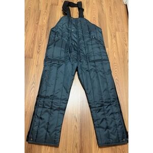 RefrigiWear Bib Overalls Mens Large Econo-Tuff Insulated Quilted Workwear
